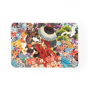 Set di 6 tovagliette Excelsa in plastica con design Kimono, 43x28,5 cm, multicolore, lavabili, stile giapponese, stampa floreale - Product Image 1