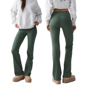 Wholesale Custom Women Bootcut Bottoms Breathable <b>Flare</b> Yoga Pants High Waist Gym <b>Leggings</b> Factory Direct - Product Image 1