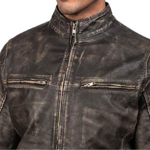 Chaqueta de Cuero Iónico Negra Premium para Hombre, de Piel de Oveja Genuina, con Cierre de Cremallera, Botones a Presión, Puños Abiertos y Bolsillos Elegantes. - Product Image 5