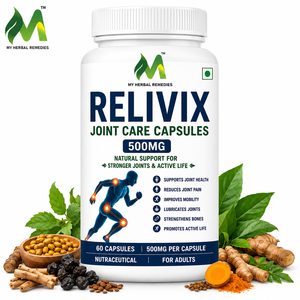 Capsules Relivix pour les articulations, marque privée, 500 mg, formule de soutien à la mobilité, à la flexibilité et à la santé osseuse, fabrication OEM ODM - Product Image 1