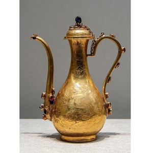 Pichet en cuivre artisanal - Design contemporain, écologique, contenant de boisson de 1000 ml pour l'eau potable, usage domestique et cuisine - Product Image 5