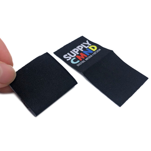 Étiquettes tissées personnalisées en gros avec logo de marque, nom, pliées, à coudre sur les vêtements - Product Image 3