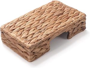 Wholesale Water Hyacinth Napkin Holder Woven <b>Storage</b> Tray <b>Rectangular</b> Organizer for Kitchen Dining Table Home Decor OEM ODM - Product Image 3