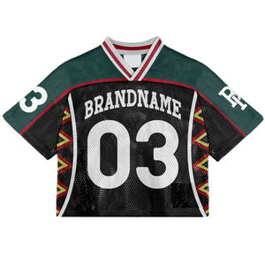 Nouveauté : Maillot de football américain pour homme, personnalisable avec nom et numéro, t-shirt streetwear grande taille pour l'été - Product Image 3
