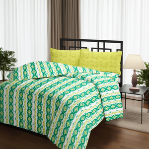 Nature Bliss 20s Cotton Dohar Soft Lightweight 60x90 Inch <b>Fitted</b> <b>Sheet</b> <b>Queen</b> Double Twin Sizes Bedspread for Home or Hotel - Product Image 3