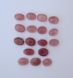 Cuarzo Rojo Fresa AAA, Forma Ovalada, 18*14 - 17*13 mm, Gema 100% NATURAL para Joyería, Precio al por Mayor - Product Image 3