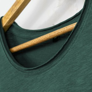 T-shirt court à col rond et manches courtes pour femme, coupe ample, couleur unie, décontracté, en polaire polyester/coton, séchage rapide, respirant, toutes saisons - Product Image 5