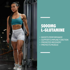 Poudre de glutamine active pour athlètes Utilisation en salle de sport Récupération musculaire Soutien immunitaire Soulagement de la douleur après l'entraînement Sans danger pour les femmes enceintes - Product Image 3