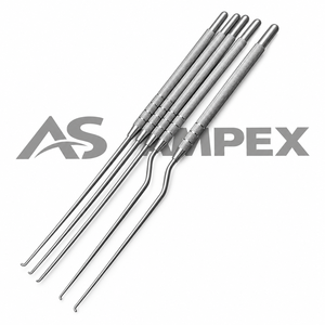 Gancho Cerumen Premium de Acero Inoxidable de 14cm y 16cm con Puntas Finas y Afiladas para Otorrinolaringología, Instrumentos Quirúrgicos Médicos, Kit Quirúrgico - Product Image 1