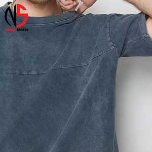 เสื้อยืดผู้ชายไซส์ใหญ่ คอตตอน 100% สไตล์วินเทจ ย้อมสีแบบแอซิด พิมพ์ลาย NURAK ทรงหลวม คุณภาพสูง รุ่นสั่งทำพิเศษ ปี 2026 - Product Image 3