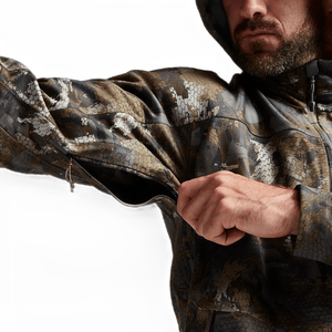Veste softshell camouflage pour homme avec capuche, fermeture éclair et poches pour la randonnée en plein air - Product Image 5