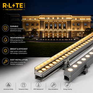 Proyector LED de Pared de 24W IP65 con Mayor Brillo y Distribución de Haz Amplio (600mm de Longitud) Ra90 para Superficies Grandes - Product Image 5