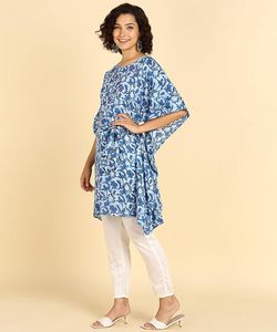 High Quality Designer Cotton Printed <b>Kaftan</b> <b>Summer</b> Daily Wear Regular Fit Washable Three Quarter Sleeve Best Price - Product Image 2