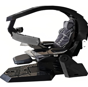 Original New Multi Screen Encoding Cabin <b>Workstation</b> Office Cockpit Gaming Station Video Gaming Chair Computer Table - Product Image 6