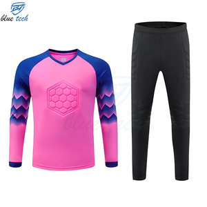 Conjunto de Uniforme de Portero de Fútbol Profesional, Camiseta con Protección en el Pecho, Pantalones, Uniforme de Fútbol Personalizado con Protección UV - Product Image 3
