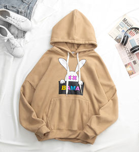 Venta al por mayor de ropa de calle Otoño Invierno señoras sudaderas con capucha y sudaderas con logotipo personalizado ropa de gran tamaño sudaderas con capucha para mujer con cordón - Product Image 3