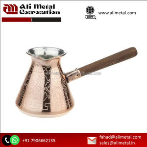 ¡Kahve! Olla de Cobre para Rituales de Café con Mango de Madera Personalizable - Product Image 2