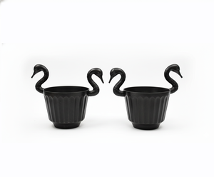 Antique Gold Aluminum Ice Bucket Swan Handles | Contemporary for <b>Wine</b> Cooler | 3L Capacity Floral Pattern Luxury Barware - Product Image 4