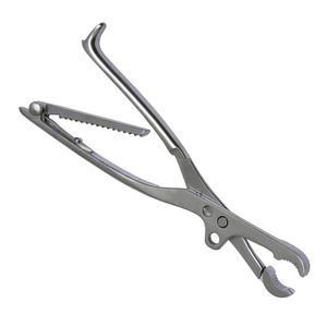 Pinzas para Sujetar Huesos de 22 cm, Plegables, de Acero Inoxidable, con Trinquete, Certificación CE Clase I, 1 Año de Garantía, Instrumentos, Juego de Instrumentos - Product Image 4