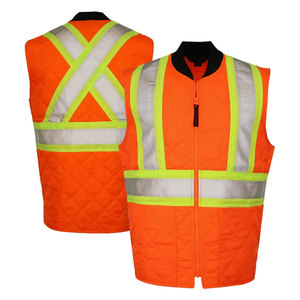 Security Construction Work Wear Reflective High Visibility Waterproof Safety Multi Pocket <b>Worker</b> Vest <b>Jackets</b> For Workwear - Product Image 5