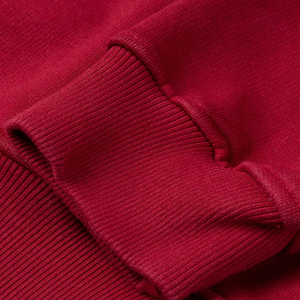 Sweat-shirt à capuche rouge pour homme Pak Muntaha Impex, coupe classique, poche avant, vêtement décontracté, pull en molleton tricoté pour l'automne, 100% coton - Product Image 3