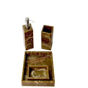 Juego de Baño de Resina Ecológico de Cinco Piezas de Alta Calidad con Diseño Único para Lavamanos, Directo de la India - Product Image 6