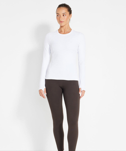 Haut de sport à manches longues et col rond pour femme, respirant, pour la course à pied, le yoga, vêtements de sport - Product Image 2