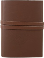 Cuaderno New Era NEE-ENYAJ de Papel de Algodón Sin Madera, Hecho a Mano, con Encuadernación de Cuero Genuino Vintage, 100 Hojas, Sin Líneas/Con Líneas