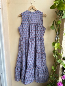Vestido Maxi Bohemio Verde de Moda 2026 para Mujer, 100% Algodón, Bordado Floral, Vestido de Verano para Mujer - Product Image 3