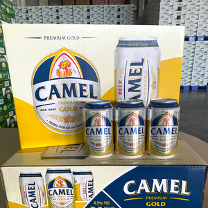 Bière légère CAMEL du Vietnam 4,5% d'alcool 330ml 24 canettes Pasteurisée Fournisseur en gros OEM Exportation de boissons Haute Qualité - Product Image 3