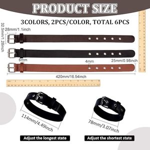 Crampons en cuir de qualité supérieure, sangles d'équitation réglables, crampons en cuir véritable sur mesure pour selles anglaises - Product Image 3