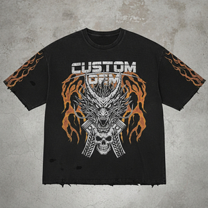 เสื้อยืดโอเวอร์ไซส์พิมพ์ลายกราฟิก Glory Custom ผ้าฝ้าย 100% แขนสั้น สไตล์เทรนดี้ สำหรับสตรีทแวร์ ใส่ได้ทั้งชายและหญิง - Product Image 5