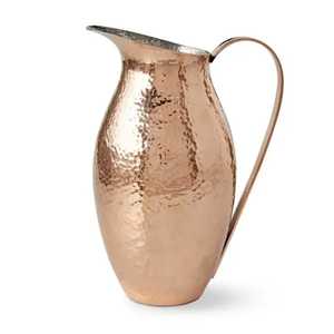 Premium Smooth Pure Copper Water Pitcher Ayurvedic Health <b>Jug</b> Without Lid Kitchen Drinkware Tableware - Product Image 2