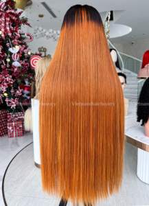 Vietnamhairluxury Company Precio al por Mayor Extensiones de Cabello Remy Virgen Vietnamita 100% Doble Trama a Máquina Sin Procesamiento Químico - Product Image 5