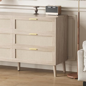 Commode en rotin à 6 tiroirs Solution de rangement élégante et pratique - Product Image 4