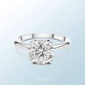 Anillo Solitario Redondo de Alta Calidad, Claridad VS Plus, Color F, Certificado IGI, Hecho a Medida, Joyería Fina, Anillo Elaborado con Elegancia - Product Image 6
