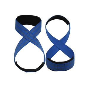 Correa de Levantamiento en Forma de 8 de Algodón Reforzado, Protección Profesional, Gruesa, Resistente, Ligera, Antideslizante, Cómoda, para Fisicoculturismo - Product Image 1