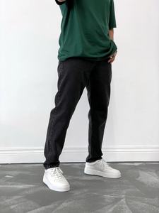 <b>Men</b> Straight Fit Denim <b>Jeans</b> Mid Waist Stonewashed Cotton Casual Pants With Side Pockets <b>White</b> Sneakers Style - Product Image 4
