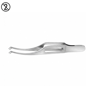 Pinzas de Fijación Corneal Doble Polack de Acero Inoxidable, Instrumento Quirúrgico Oftálmico de Precisión para Sujetar la Córnea - Product Image 3
