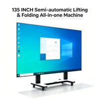 Écran mural numérique LED durable de 1,5 mm et 136 pouces avec SDK, écran tactile, animation, CMS basé sur l'IA, système Windows pour magasin de détail