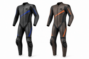Traje de Motocicleta de Cuero de Una Pieza Ligero de Primera Calidad |   Negro Marrón Azul Naranja |   Fabricante OEM ODM |   Diseño de Calidad Premium | - Product Image 5