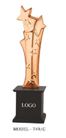 Hermoso trofeo de premio diseñado para eventos de excelencia, liderazgo y reconocimiento a empleados, modelo n.° 749 A B C.