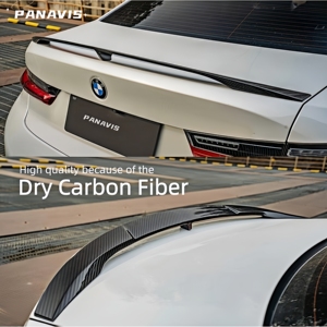 Alerón Trasero de Fibra de Carbono Seca PANAVIS, Color Negro Carbono, Autoadhesivo, para Serie 3 G20 G28 M3 G80 2020-2025 - Product Image 4