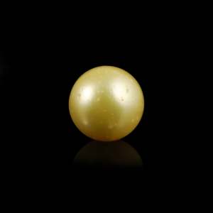 Perle d'eau de mer dorée naturelle, 9,9 carats, pierre précieuse en vrac pour la fabrication de bijoux - Product Image 2
