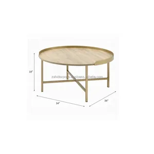 Mesa de Centro de Metal de Altura Ajustable, Muebles Modernos para Sala de Estar, Mesa de Centro de Metal Extensible, Muebles Modernos para Interiores Zahid - Product Image 2