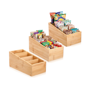 Cestas de almacenamiento ecológicas de bambú para organizar la cocina, el oficina, los cajones y la encimera. Venta al por mayor desde Vietnam. - Product Image 1