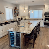 Armoire de cuisine moderne avec un corps robuste et un style minimaliste et propre pour les projets résidentiels