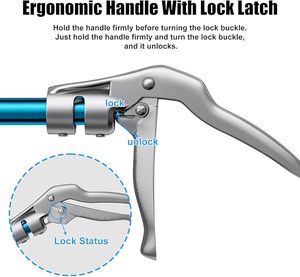 Professional Snake Catcher Stick Collapsible Reptile Tongs Rattlesnake <b>Grabber</b> <b>Tool</b> Safe Handling Equipment Durable Metal Grip - Product Image 4
