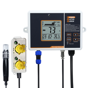 Controlador de medidor de pH de alta calidad con lecturas de temperatura Función de relé dual para mezclas de nutrientes hidropónicos y acuarios de peces - Product Image 1