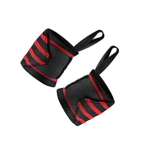 Bandes de soutien pour poignets pour la musculation, la force athlétique et l'entraînement physique, sangles de levage réglables, logo personnalisé, vente en gros - Product Image 1